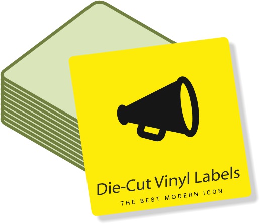 Die Cut Vinyl Labels | Printed Labels | Product Labels & Stickers